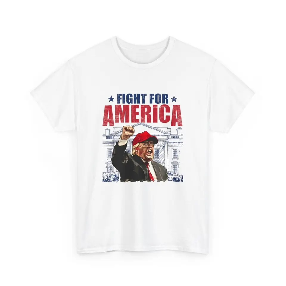 Trump 2024 'Fight for America' Tričko - Kultový vlastenecký dizajn