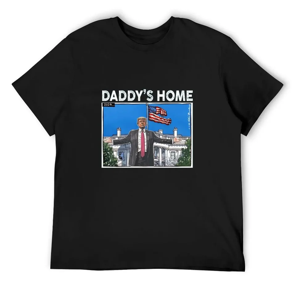 Trump Pink Daddys Home, Trump 2024 Tričko Grafické tričko Luxusné tričko Kompresie Men