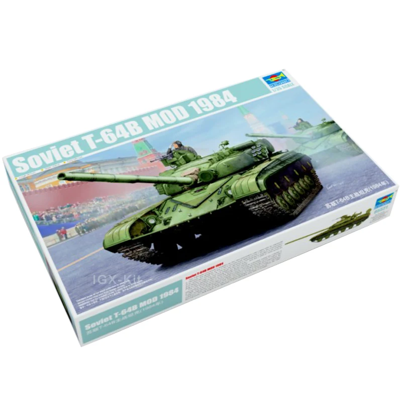 Trumpeter 05521 1/35 Sovietsky T-64B Mod 1984 MBT Hlavný bojový tank Vojenské plastové hračky Zbierka Model Building Kit