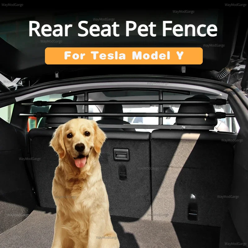 Trunk Pet Raining for Tesla Model Y psie automobilová bariéra kufra na palube Pet Raining Zadné sedadlo Pet plot Moderne Auto príslušenstvo 2024