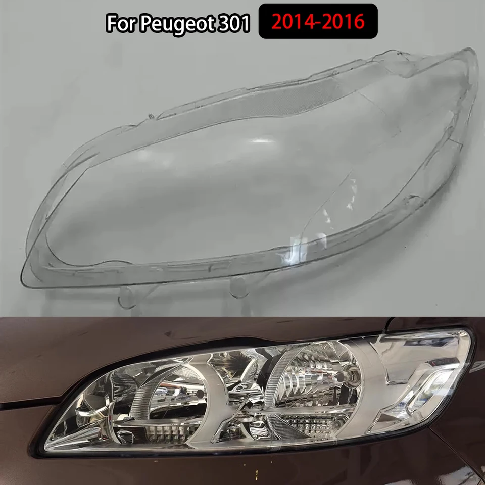 Trvalý svetlomet pre svetlomet pre PEUGEOT 301 2014-2016 Plexisk