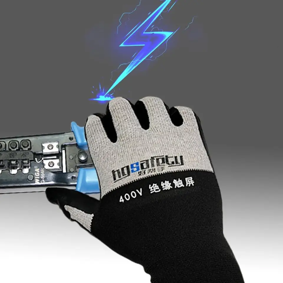 Trvanlivé ultraktické izolácie dotykovej izolácie rukavice prepichnuté elektrikárov Izolačné rukavice domácnosť práca bezpečné rukavice rukavice