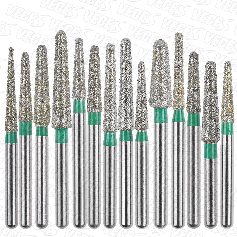 TRY TYP Hrubé zubné diamanty BURS FG Vysokorýchlostné BUR 1,6 mm stomatologické jahody Vrtáky zubné nástroje 10ks