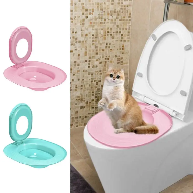 Tréner toalety mačacieho trénera Cat Cat Tréner opakovane použiteľné sedadlo pisoárov nočník Cat Hygiena trénera pre starostlivosť o domáce zvieratá vlak vašej mačky na použitie