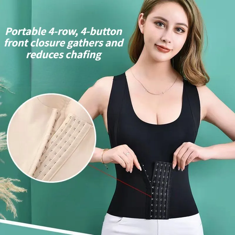 Tréner z pása podprsenka pre ženy 3 v 1 páse Tréner gombíka podprsenka shapewear camisole shaper podprsenka Tank top