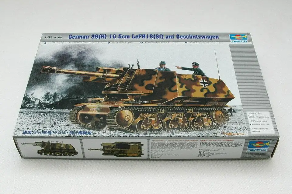 Trúbka 1/35 00353 Nemec 39 (h) 10,5 cm lefh18 geschutzwagen