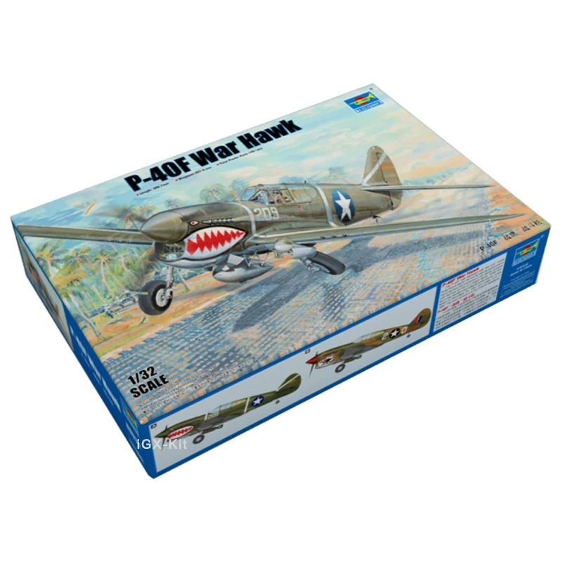 Trúbkar 03227 1/32 Scale P40 P-40F War Hawk Fighter Ručne vyrobený darčekový hračkár