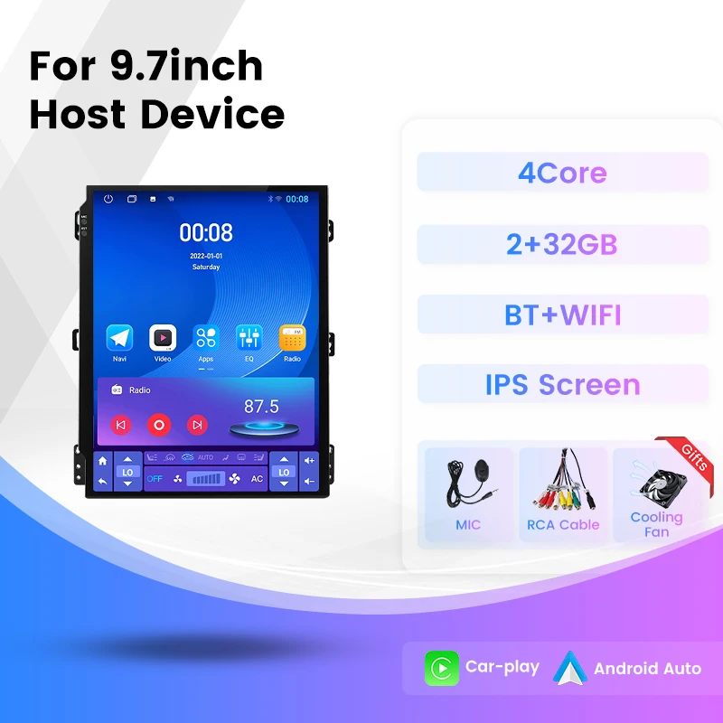 TS7 9.7inch Universal Car Radio Multimedia Player pre Nissan Honda Toyota Lada Volkswagen Hyundai Carplay Auto pre Tesla Style