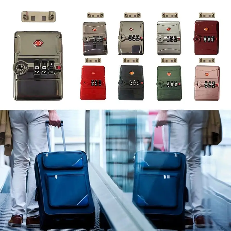 TSA Customs Heslo Lock Trvalá bezpečnostný nástroj Lock Catch Suitcase Coded Lock Lock Lock