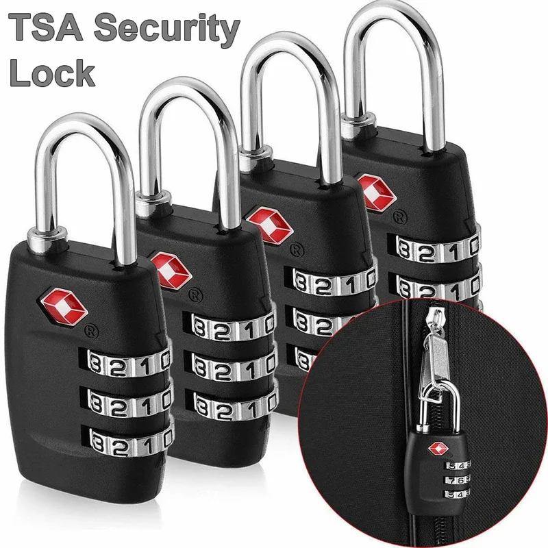 TSA Locks Smart 3 Poloha Ressettable Combination Lock pre cestovný batožinový kufor proti krádeži kódu visiaci custom zámok hesla