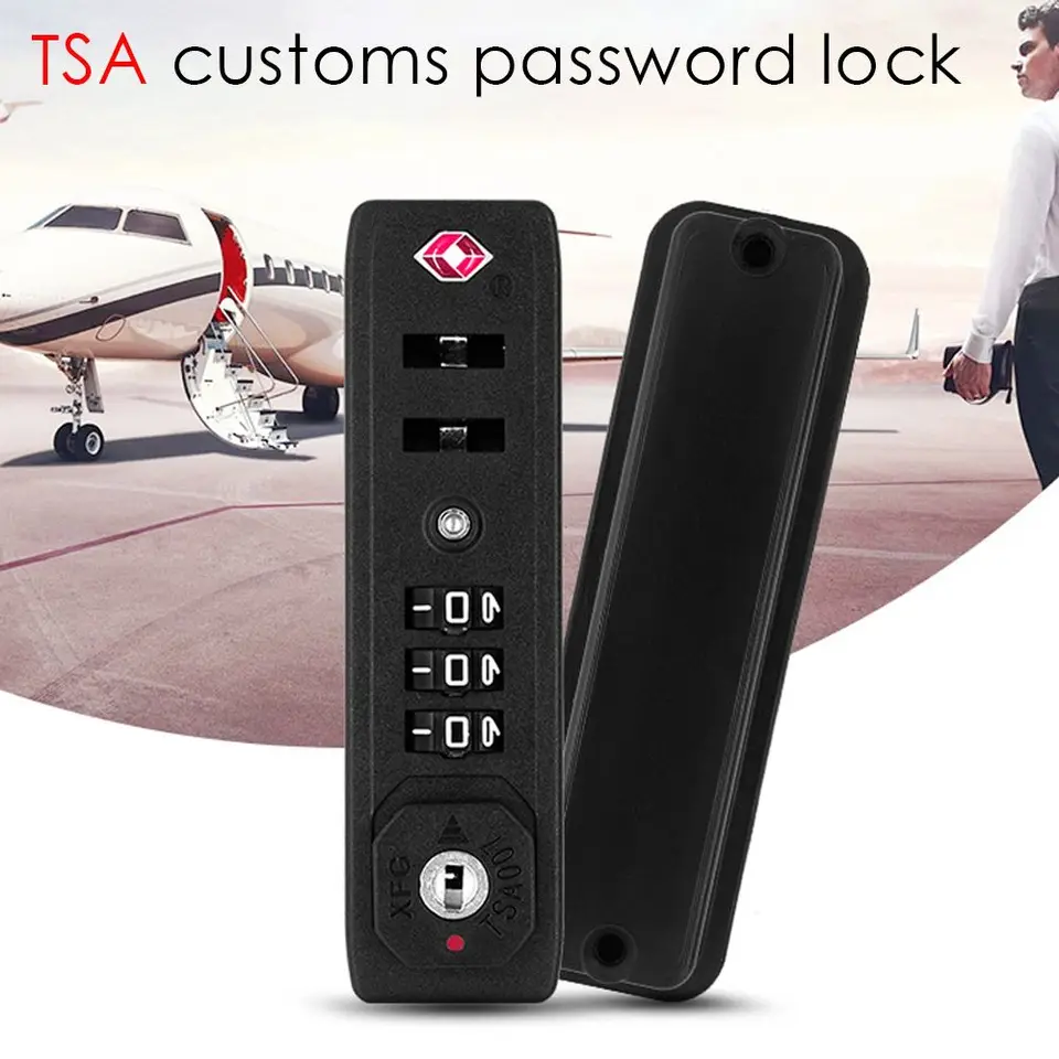 TSA007 Customs Heslo Lock Lock viacúčelový trojciferný kombinovaný zámok pre cestovný batožinový kufr