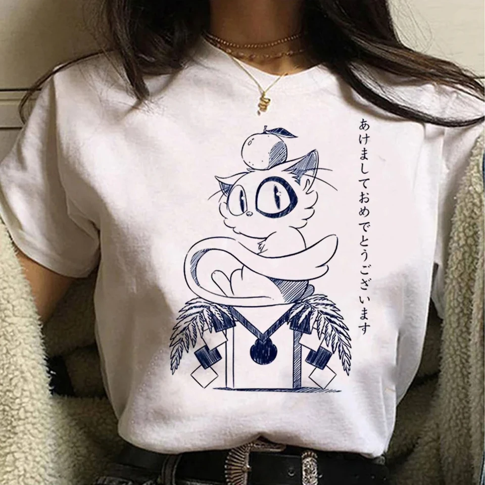 Tshirt Suzume Dámske letné japonské tričká Ženské grafické anime oblečenie Y2K