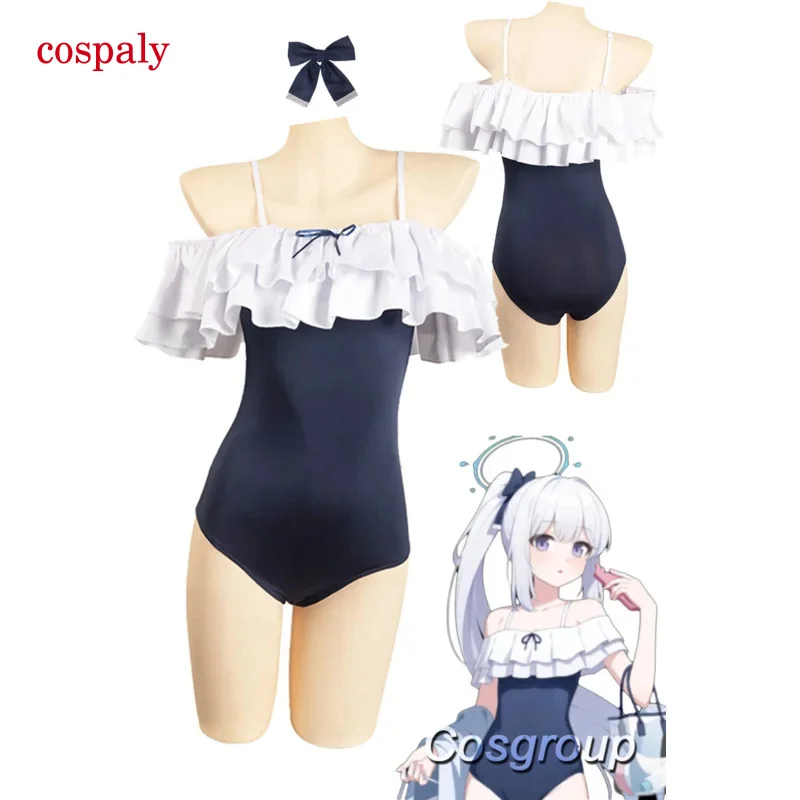 Tsukiyuki Miyako Cosplay Fantasia Kawaii Summer plaviek anime hra Blue Archiv