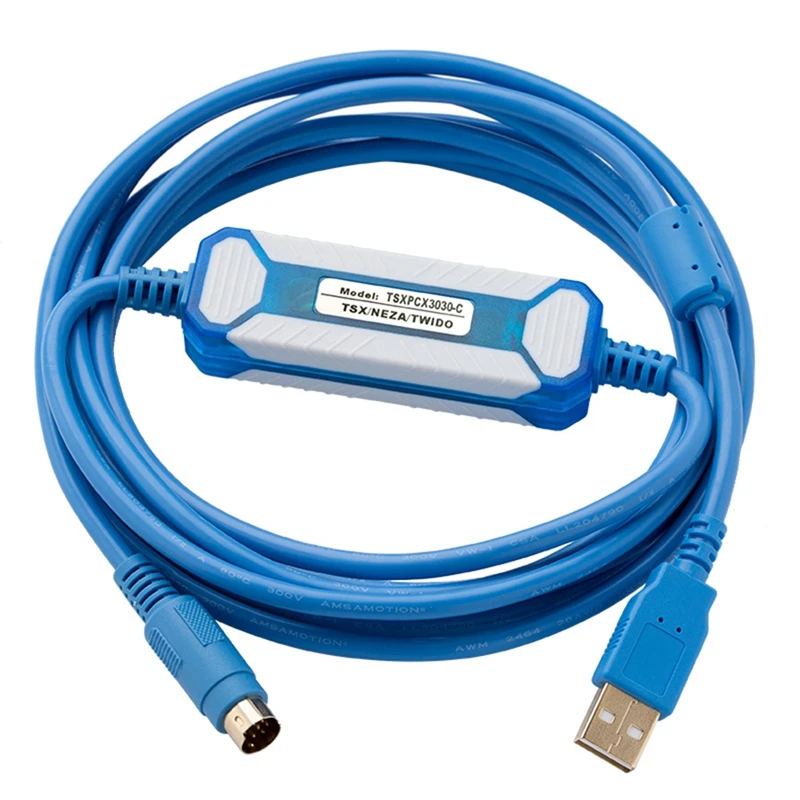 TSXPCX3030-C Vhodný Schneider Twido Series PLC Programovací kábel TSXPCX3030 Stiahnutie kábla