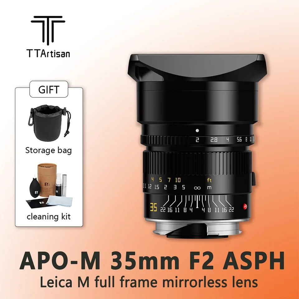 Ttartisan apo-m 35 mm f2 asph.full rámca veľkú clonovú hlavnú šošovku pre fotoaparáty Leica M-Mount Leica Mm M240 M3 M6 M7 M8 M10