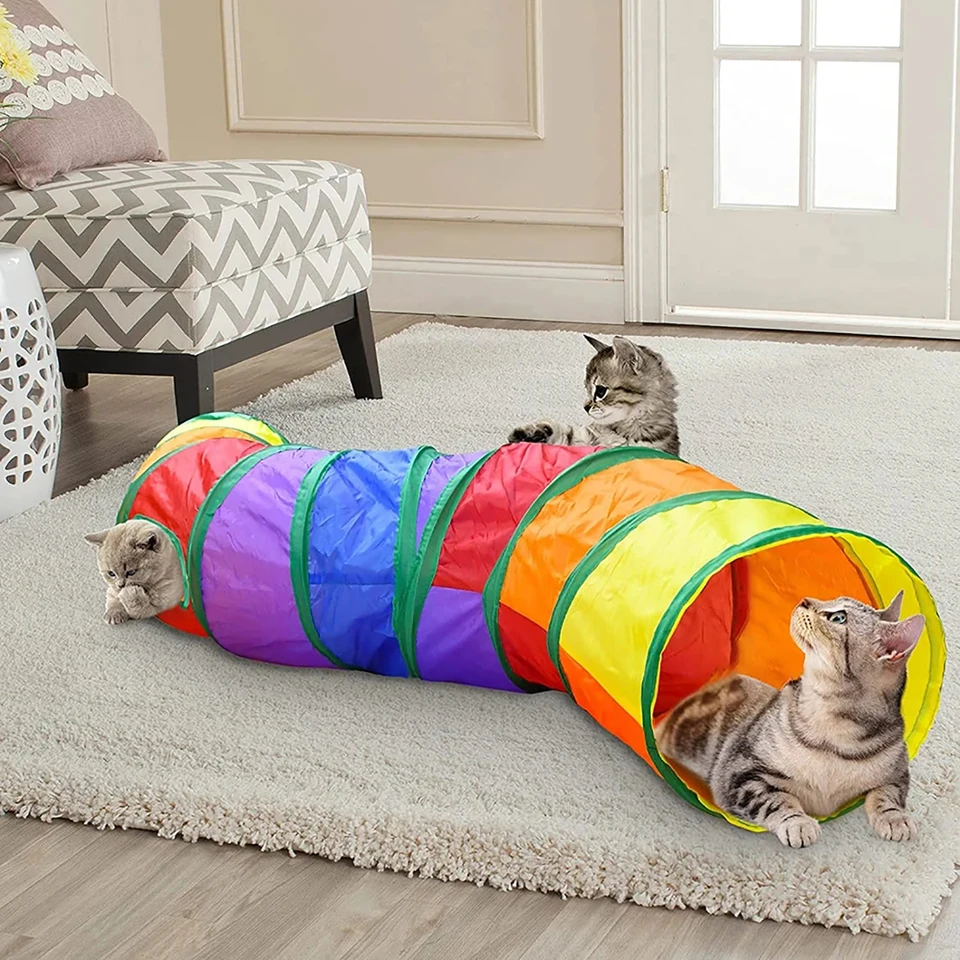 TUNEL TUNEL TUBLABLAJNÁ CAT Hračky Kitty Training Interaktívny zábavný hračkársky tunel znudený pre šteniatko mačiatko pre domáce zvieratá