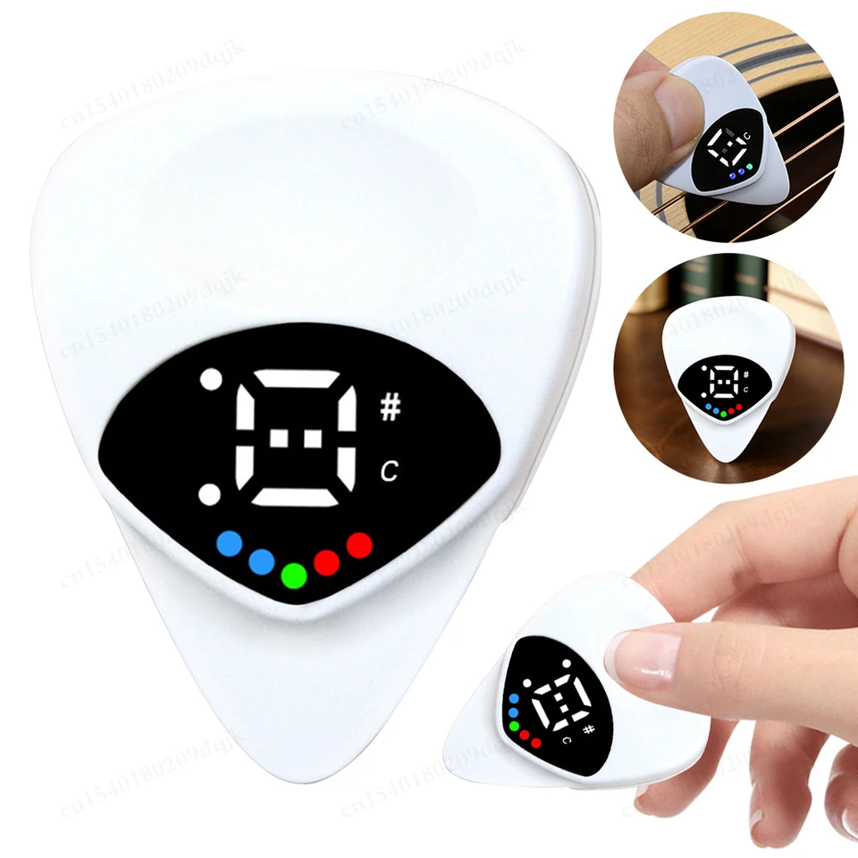 Tuner s gitarou 2 v 1 digitálny elektronický tuner akustický gitarový tuner pre akustickú elektrickú gitaru basové mandolínové doplnky