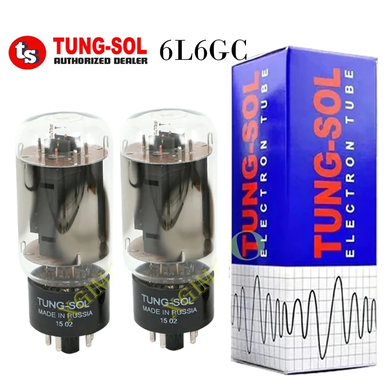 Tung-Sol 6L6 6L6GC Vákuová trubica HIFI Audio ventil Upgrade 6p3p EL34 6L6G 5881 6CA7 Elektrónová trubica zosilňovacia súprava DIY Zodpovedaná štvorkolka