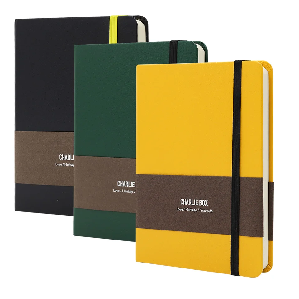 Tunjilool A6 A7 bodkovaný lemovaný denník notebooky 80 GSM 192 strán PU Leather Notebooks Office School Supplies Stationsery