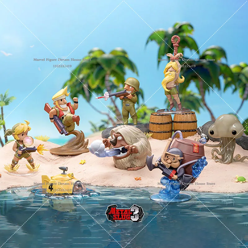 Tunshi Studio Metal Slug 3 10cm Japonské klasické strelecké hry Eri Marco Martian Rifleman Diving Mecha akčná figúrka