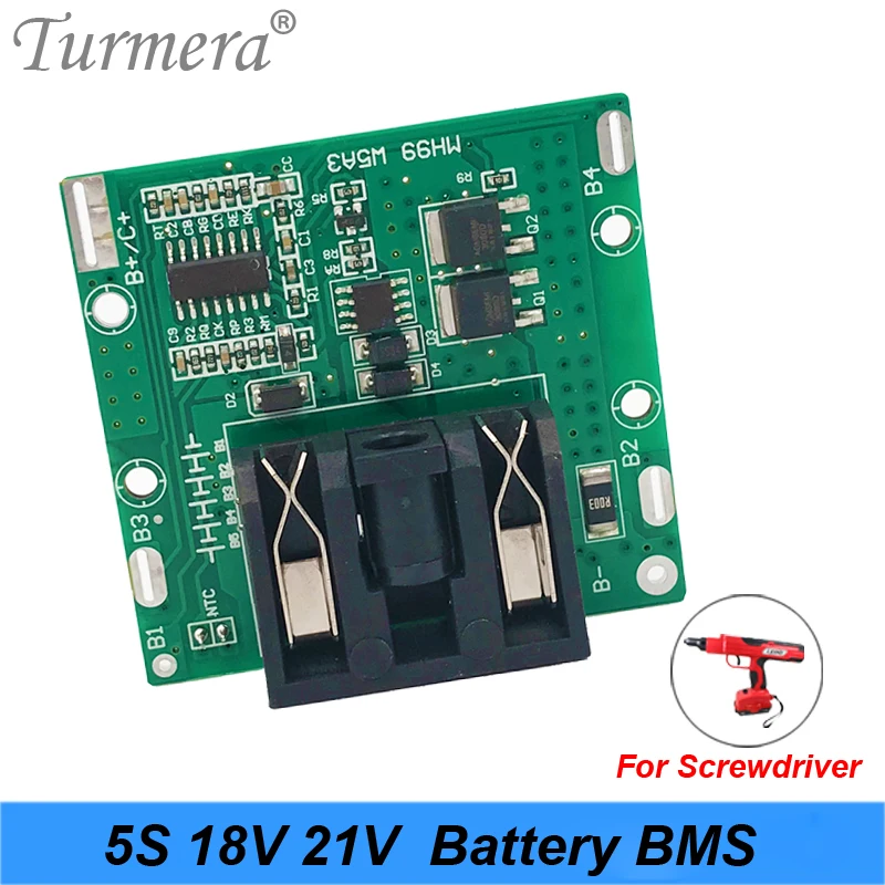 Turbera NOVINKA 5S 18V 21V 30A BMS 18650 Lítiová doska na ochranu batérií pre 20 V 24 V Elektrické vŕtačky Shura Screwver Batters Použite