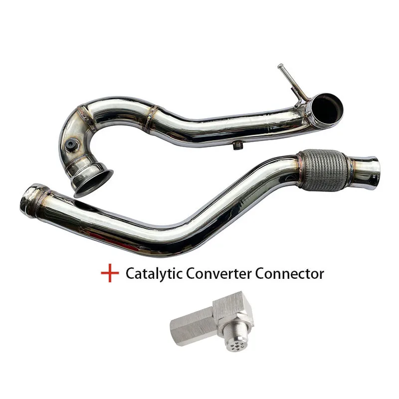 Turbo Catless Dadspipe Výfuk pre Benz pre AMG A45 CLA45 3inch