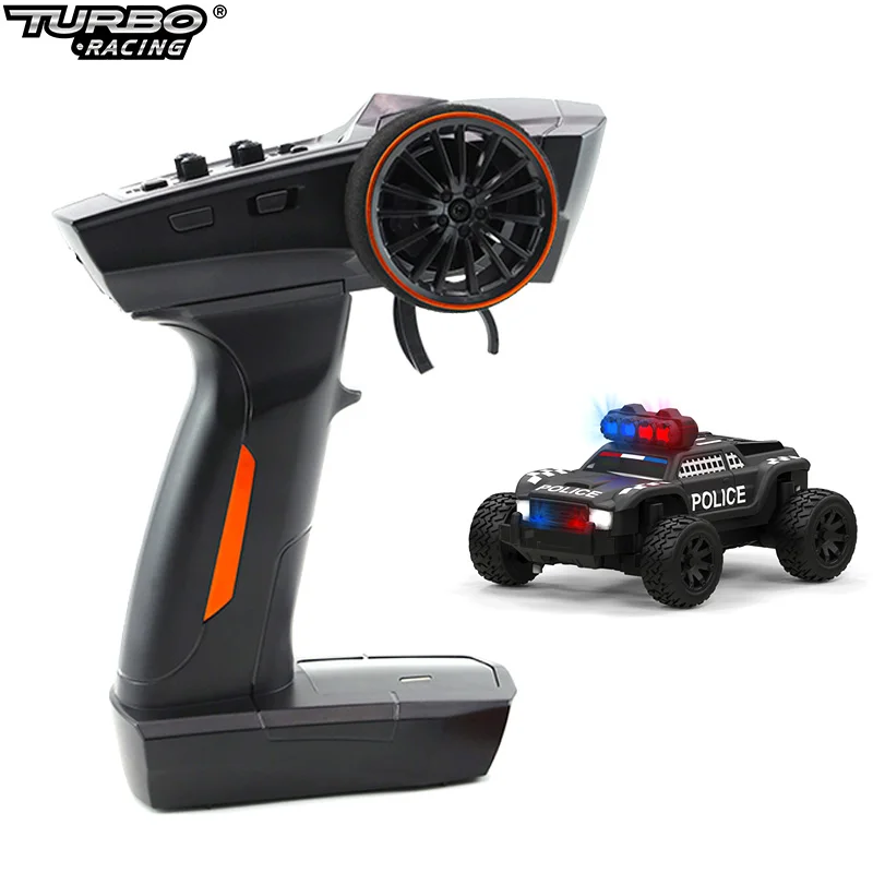 Turbo Racing 1:76 C82 RC Truck Car Mini Plne proporcionálne rtrové hračky s chladnými svetlami pre deti a dospelých darček