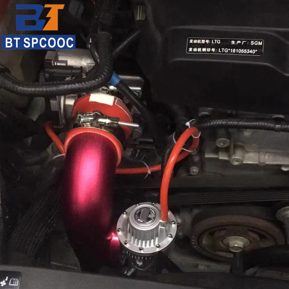 Turbo skládka ventil sqv rúrka vyfúknutie ventilov Červené hliníkové potrubie pre Cadillac ATS/CTS/ATSL Chevrolet Camaro
