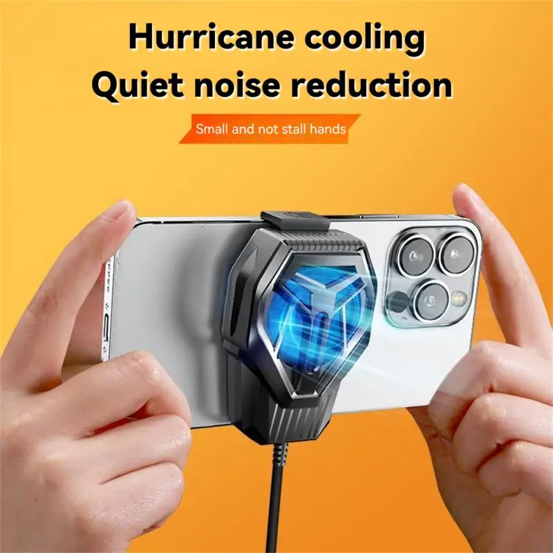 Turbo ventilátor chrbta chrbta chladiča Mini mobilný telefón chladič plastový profesionálny mobilný telefón Mobilné gadgety prenosné ticho