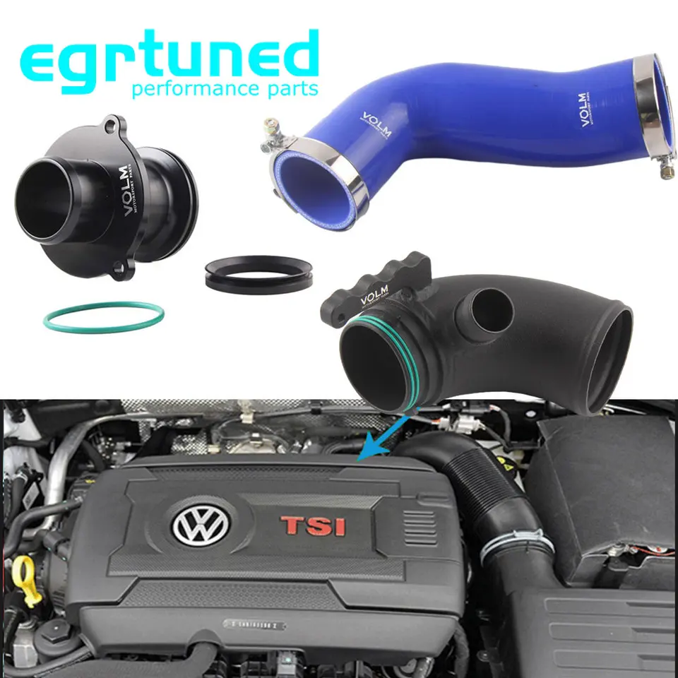 Turbocharger vstupný výtok upgrade potrubie Silikónový hadicový tlmič tlmič pre VW Golf MK7 R EA888 Gen3 Leo Audi A3 S3 TT MK3 1,8T 2.0T