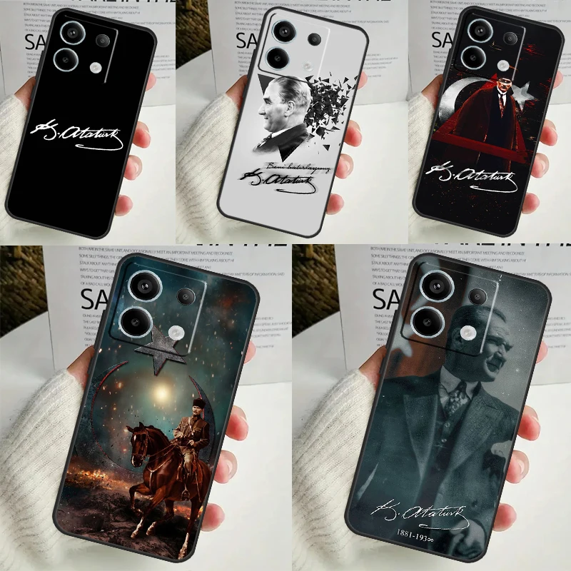 Turecko Mustafa Kemal Ataturk pre prípad Xiaomi Redmi Note 12 11 10 9 8 13 Pro Plus 12s 11s 10s 9s 10a 9c 10c 12c 13c