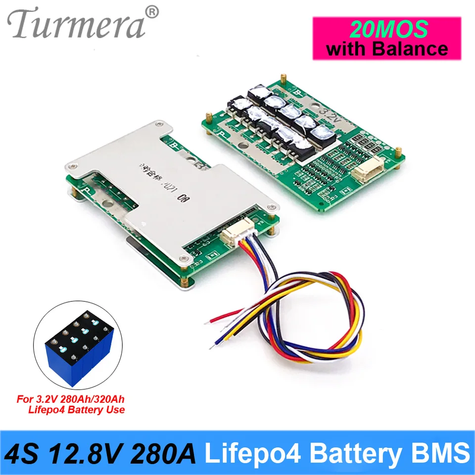 Turera 4S 12,8V 280A Zostatok LifePo4 BATTERSKÁ BATILNÁ BATILE Zostatok pre chránenú dosku pre 3,2 V 100AH ​​200AH 280AH 320AH LIFEPO4 batérie Používajte