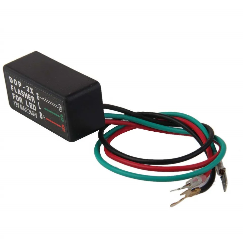 Turn Light Flasher ovládač motocykla LED blikajúce relé motocykel LED špeciálne bleskové relé trojdojne flash 12V 240W DOP-3X