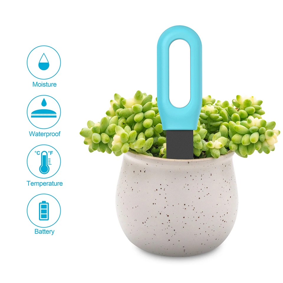 TUYA 2 v 1 inteligentná pôda testera teploty vlhkosti vlhkosti Záhrada Bonsai Planting Tool Podpora mobilnej aplikácie Displej