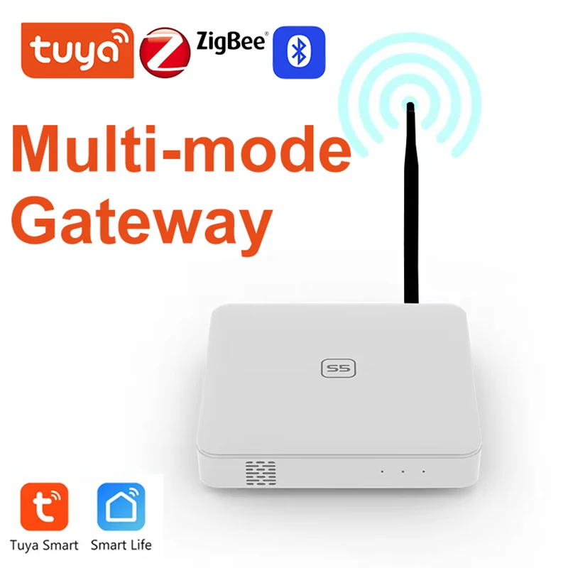Tuya Multi-Mode Zigbee Bluetooth Gateway Hub Wireless Smart Home Spoplians Diaľkový ovládač Bridge Podpora Alexa Google Home
