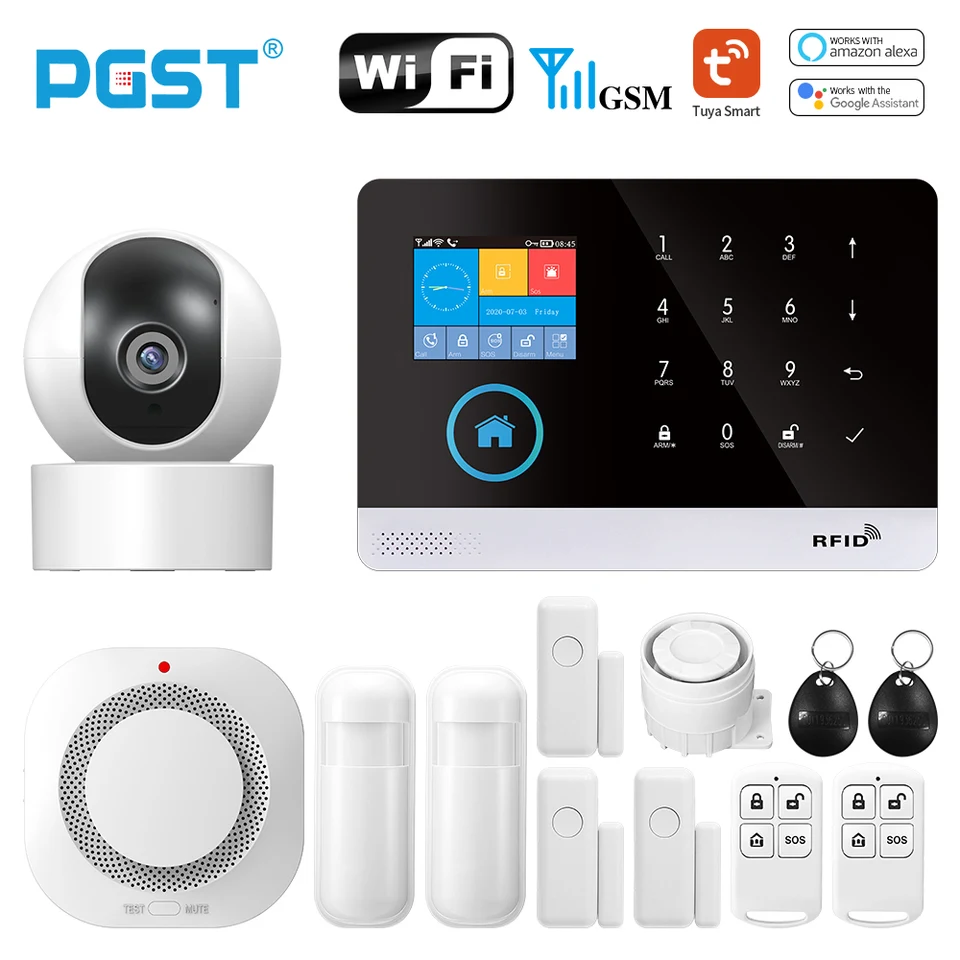 TUYA SMART 2G Alarm System for Home zlodej bezpečnosť 433 MHz WiFi GSM Alarm Wireless House Control