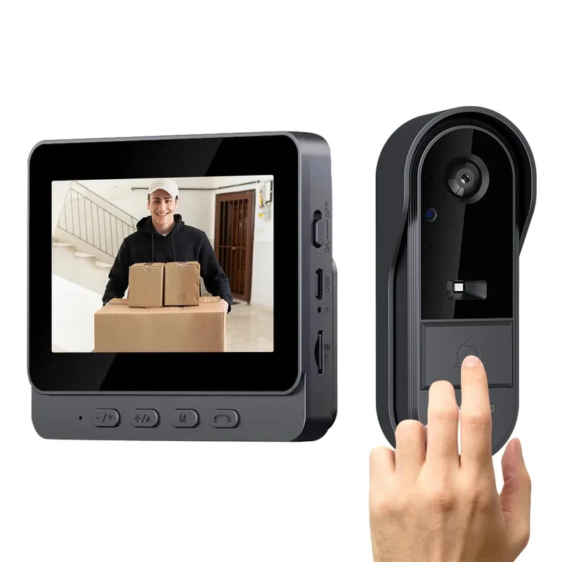 TUYA VIDEO DOOREBELL WIRELESS NIGHT VISION HD 4.3in IPS SCREETOVÉ OBLASTI DEPOURÁCIA BELL COMERAMON pre SMART HOME HOUSE OFFICKY