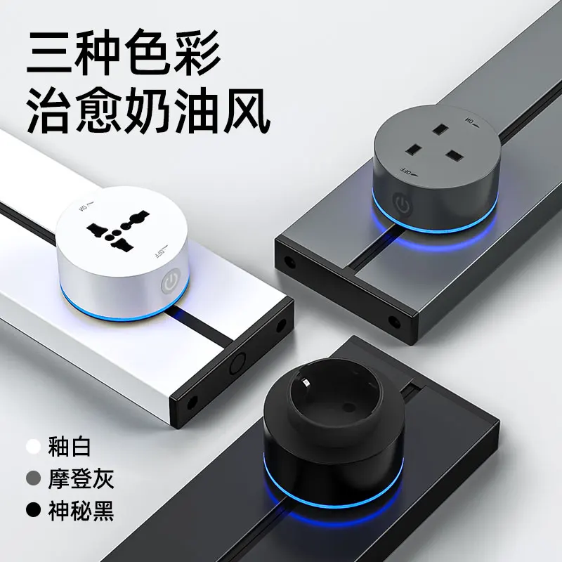 TUYA WiFi Electric Plug Adapter UK EÚ 3pin stena zásuvky s vloženými a povrchovou energiou Domáce zariadenia