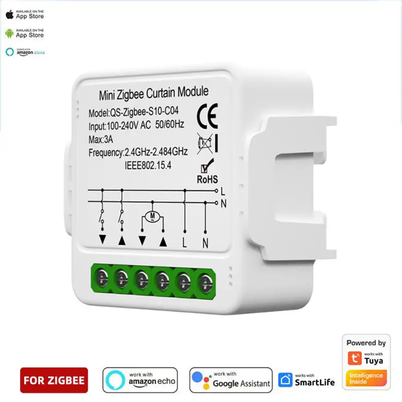 Tuya wifi inteligentný prepínač Spínač Modul Connect Roller Roller Shutter Electric Motor Práca s Alexa Google Home Smart Life