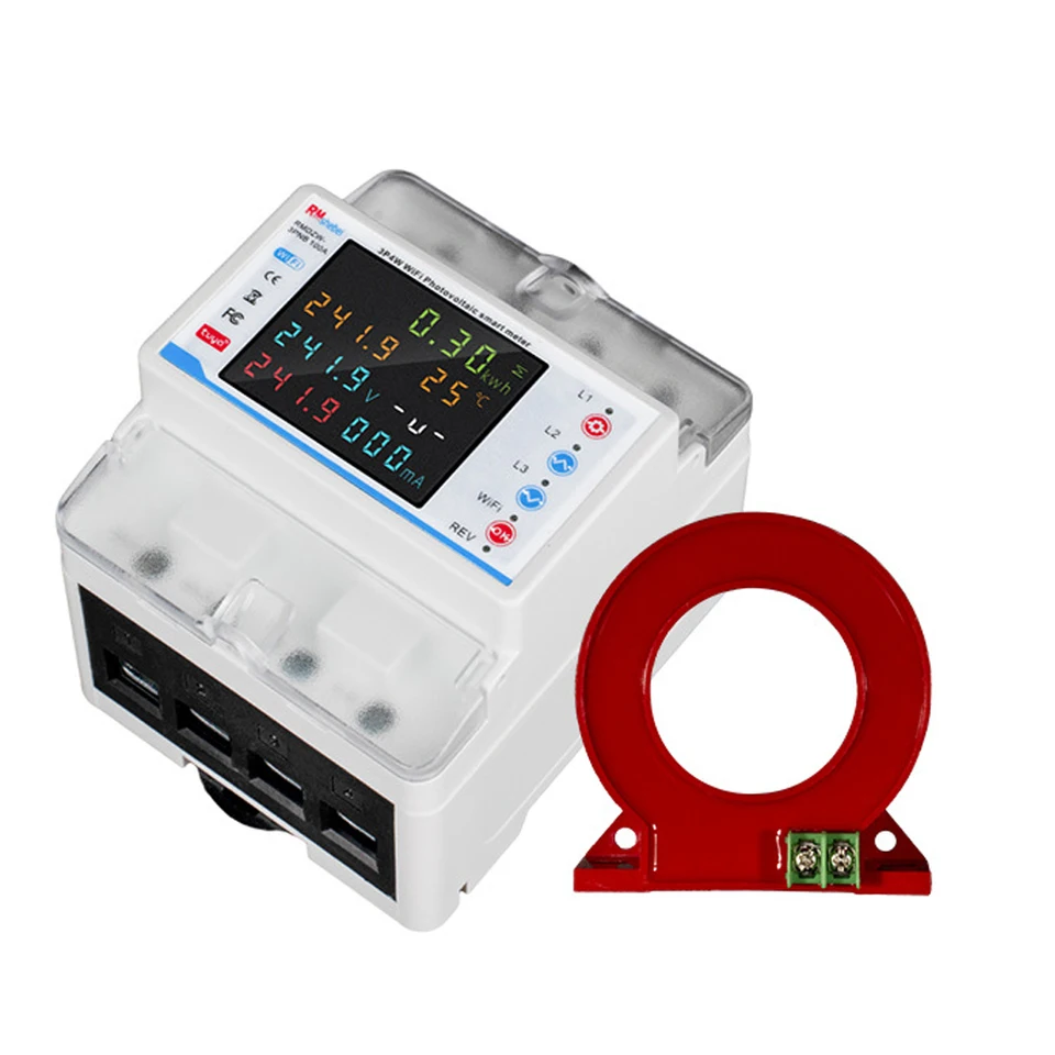 TUYA WIFI Intelligent Circuit istič automatického prepínača 3p4W Power Meter 3 fázový spínač s ochranou s ochranou