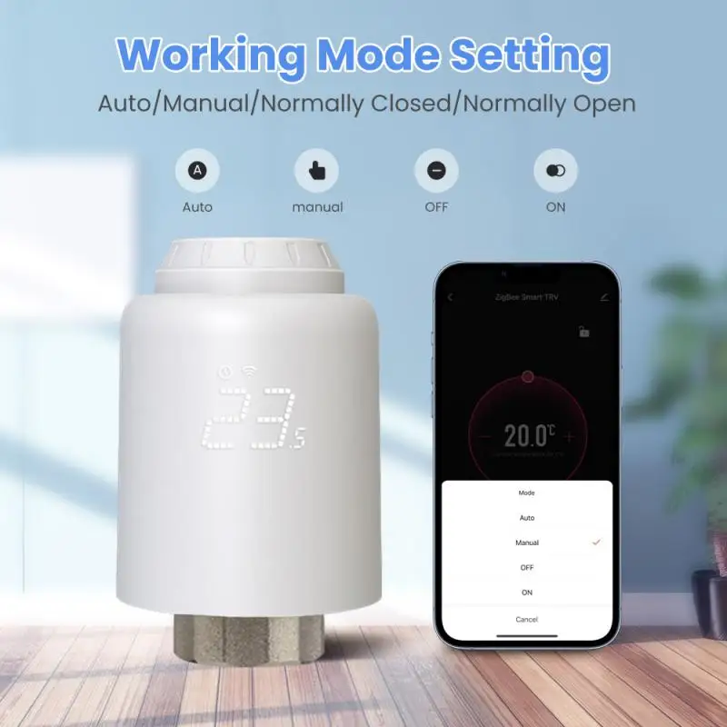 TUYA WIFI/ZIGBEE TUYA SMART WIFI podlahové podlahové vykurovacie regulačný ventilový ventilový chladič pre nastavenia konštantnej teploty kontrolovanej aplikáciou
