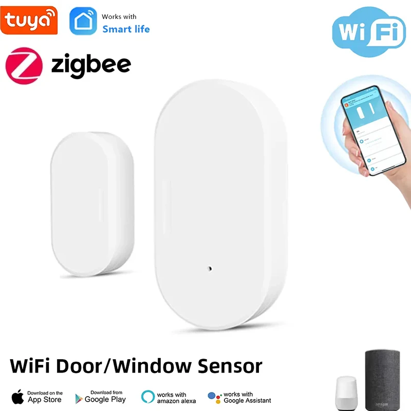 TUYA ZIGBEE 3.0 WIFI DOORNÉ SNÚCIE SNÚCIE DOMOV SMART HOME HOME DOMOVNÉ DVERE OTVORENÉ / ZATVORENÉ DETEKTOROVÉ ZAMESTNANIE SMART ŽIVOTNÉ OVLÁDANIE VO ALEXA Google HOME