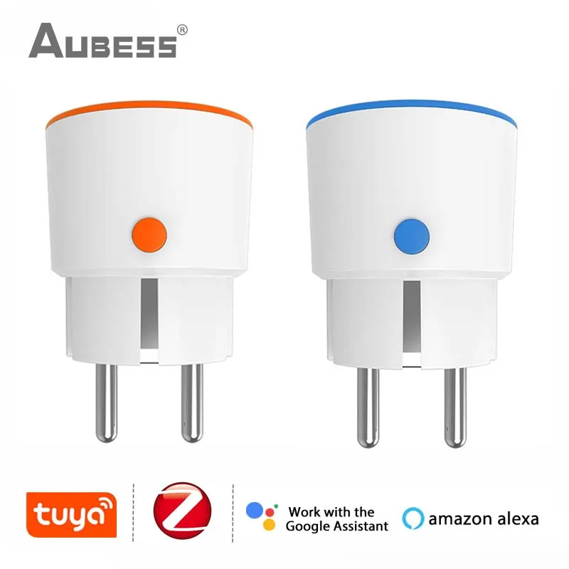TUYA ZIGBEE EÚ SMART PLUG 16A 3680W Power Socket Outlet Mornitoring Smart Home Diaľkové ovládanie cez Alexa Google Home Smartthings