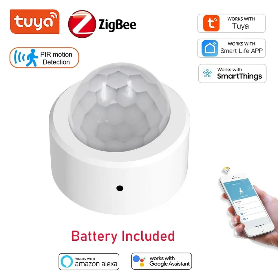 Tuya Zigbee Sensor Motion Zigbee Detector Detector Zigbee PIR Senzor krádeže pre krádež zabezpečenia PET Monitorovanie PET pre Alexa