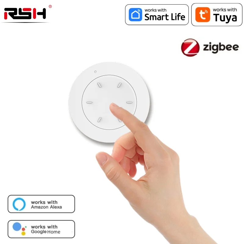 TUYA ZIGBEE SMART KNOB prepínač bezdrôtového spínaču SMART SCENE prepínač Scenár diaľkový gombík Automatizácia Aplikácia Ovládanie aplikácie Zigbee žiarovka