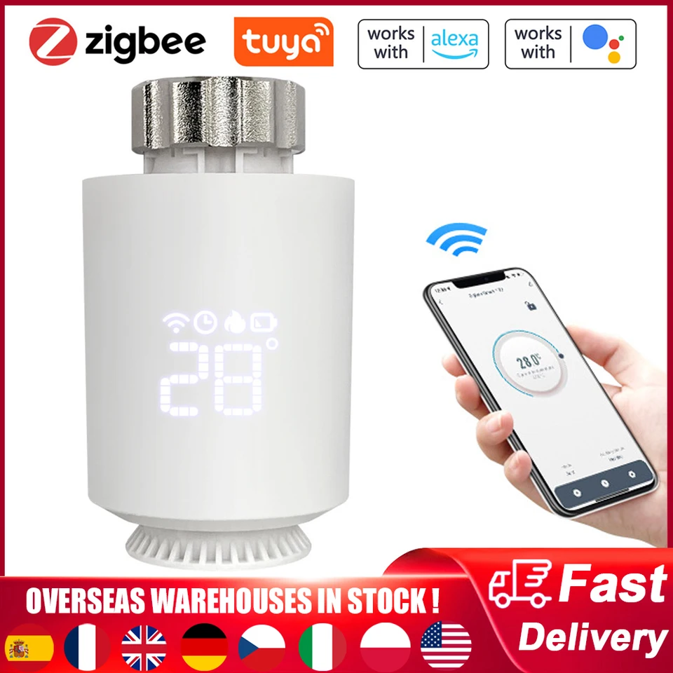 TUYA ZIGBEE SMART TRV TERMOSTAT HELING TERMOSTATICKÝ RADIÁTOR VENTICKÝ ODPADOVANÝ OVLÁDAČ PRE OVLÁDAŤ OVLÁDAŤ HOSE