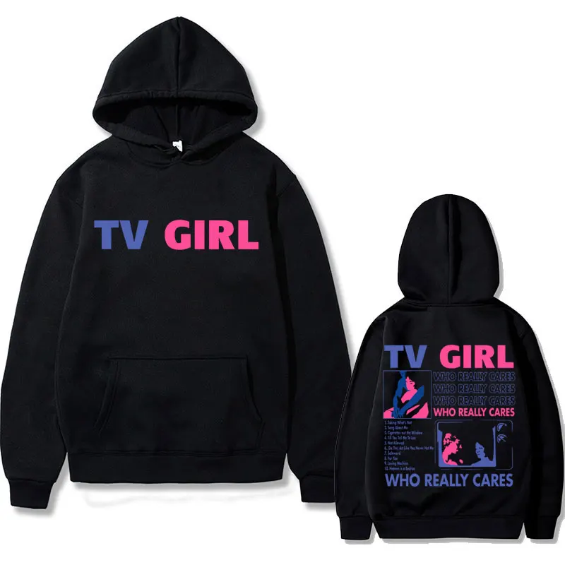TV Girl Limited Edition, ktorý sa skutočne zaujíma o album Graphic Hoodie Unisex French Exit Hoodies Men Dámske hip hopové nadrozmerné mikina