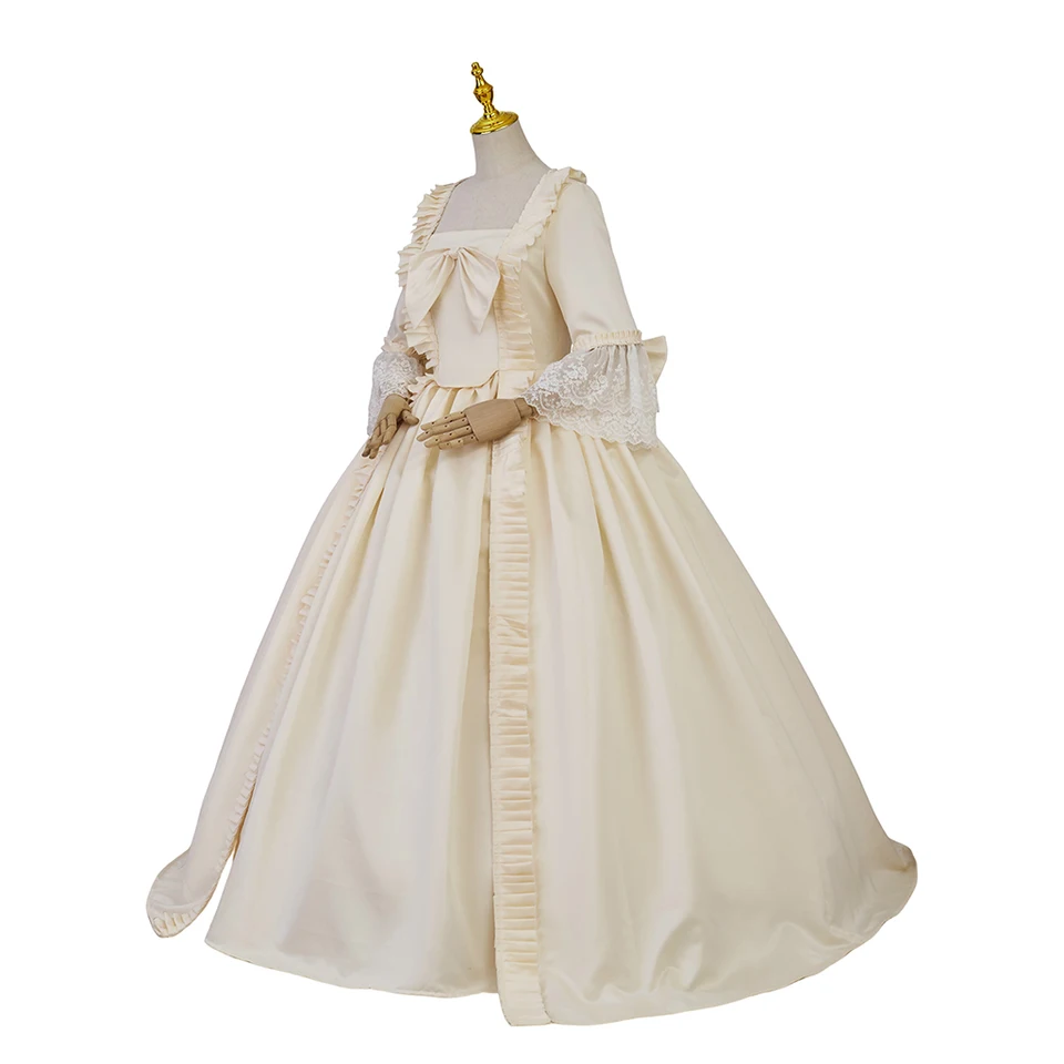 TV Queen Charlotte Cosplay kostýmy guľôčkové šaty Charlotte Rococo Dress Ženy 18. storočie Marie Antoinette Dress Costumes