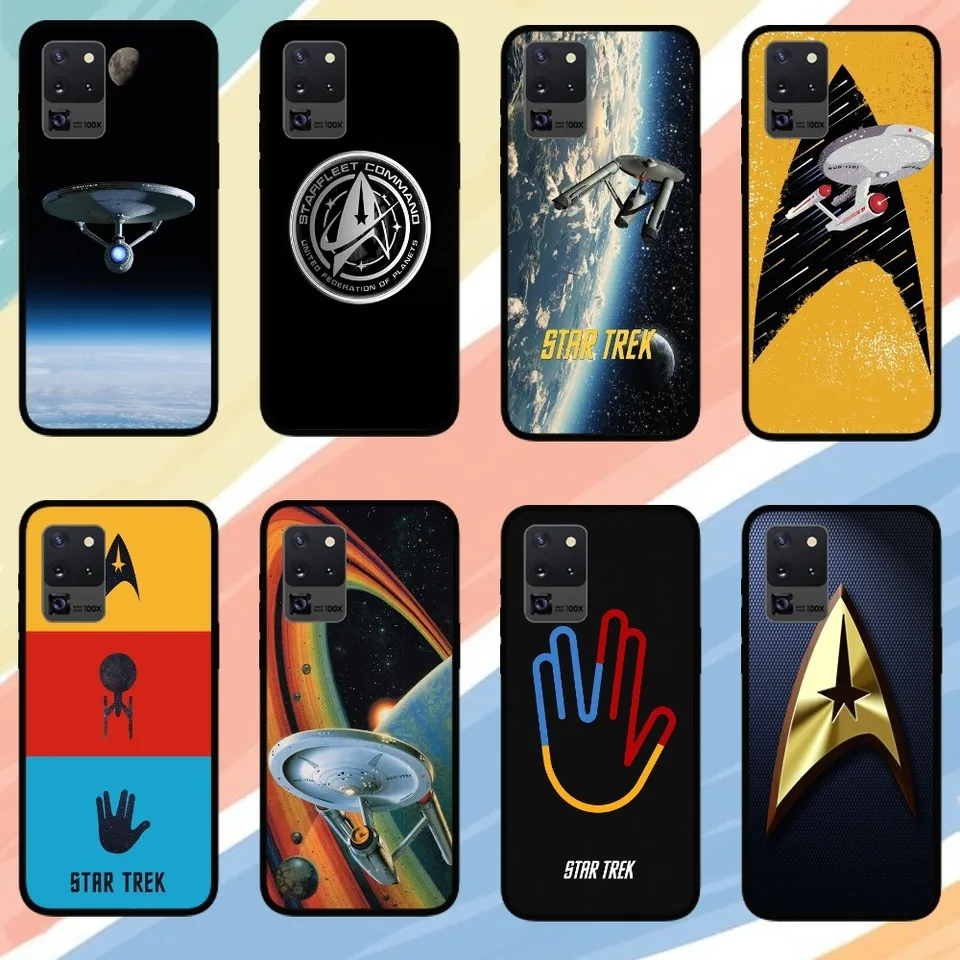 TV S-Star Trek Puzder pre Samsung Galaxy S24 S23 S22 S21 S20 FE POZNÁMKA 20 ULTRA 5G BLACK PASE