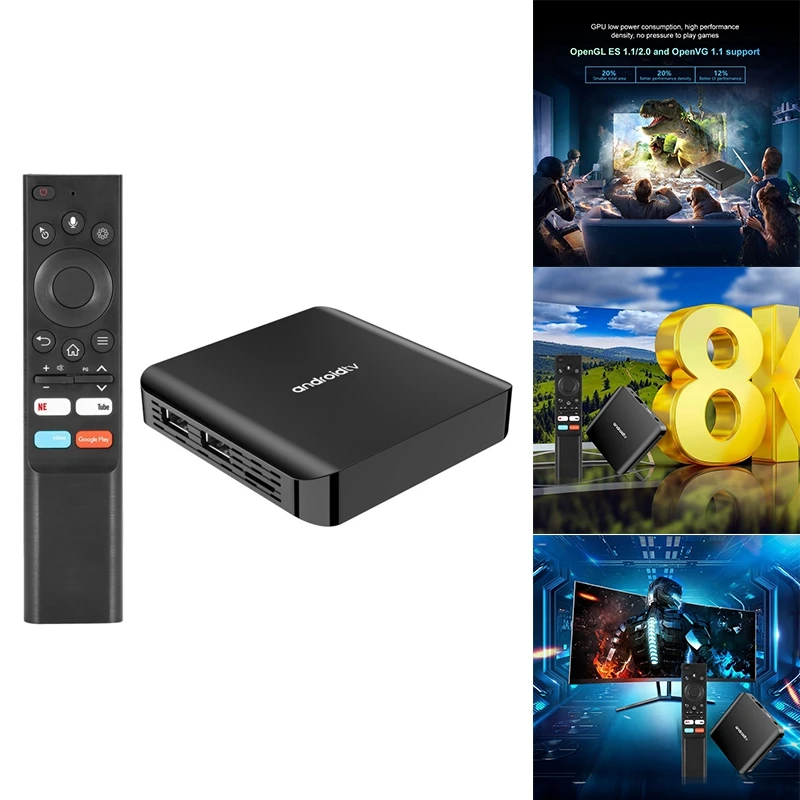 TV98 ATV Plus inteligentné televízorové box Android 14 Allwinner H313 2.4G /5G Dual WiFi BT 8K HD médium Player Set Top Box